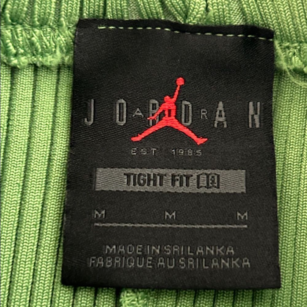 Jordan Ribbed Green Bike Shorts medium - Picture 4 of 8